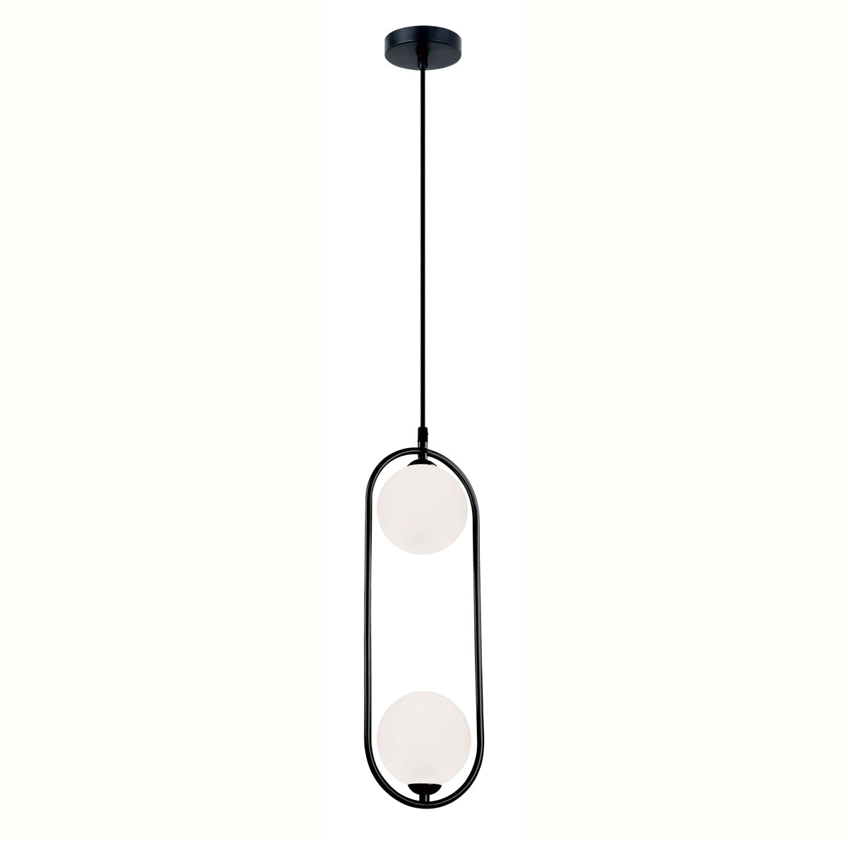 Φωτιστικό Οροφής Δίφωτο Viokef Fancy Black 4208700