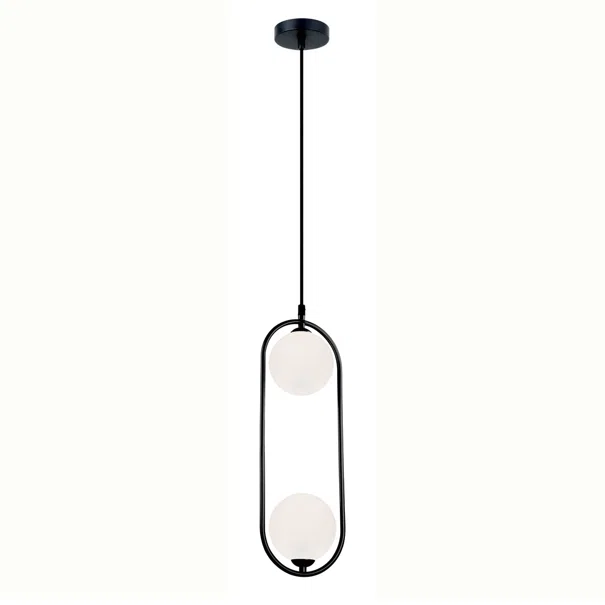 Φωτιστικό Οροφής Δίφωτο Viokef Fancy Black 4208700