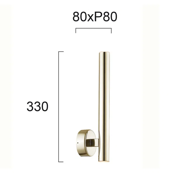 Σποτ Μονόφωτο LED Viokef Elliot Gold 4227301