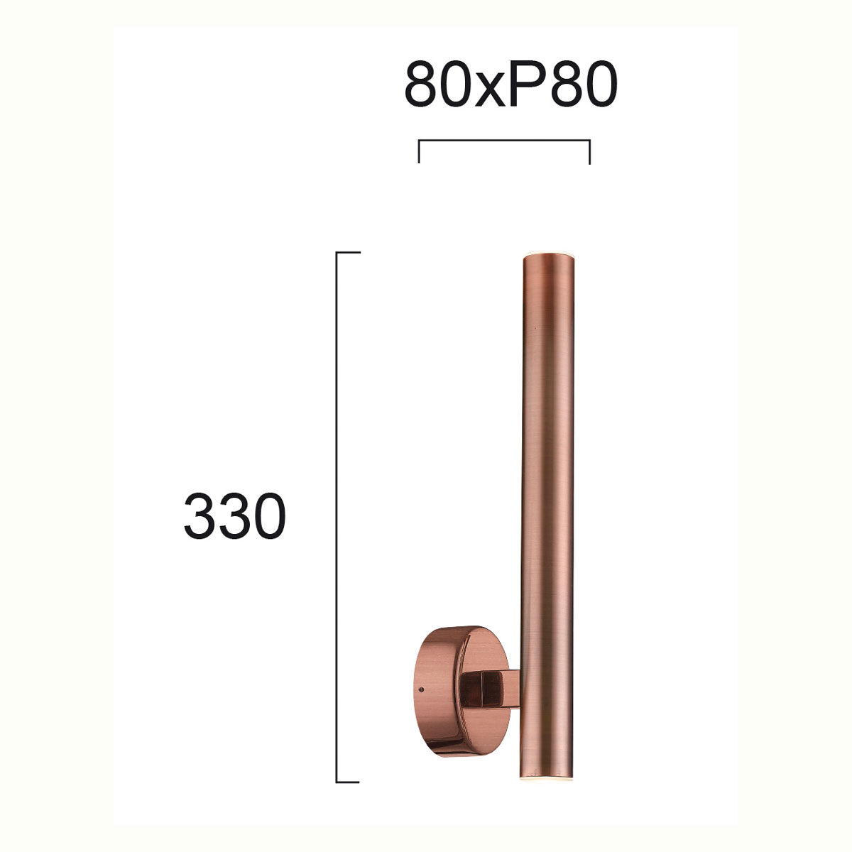 Σποτ Μονόφωτο LED Viokef Elliot Copper 4227302