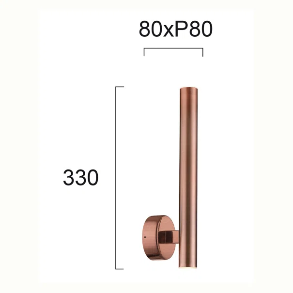 Σποτ Μονόφωτο LED Viokef Elliot Copper 4227302