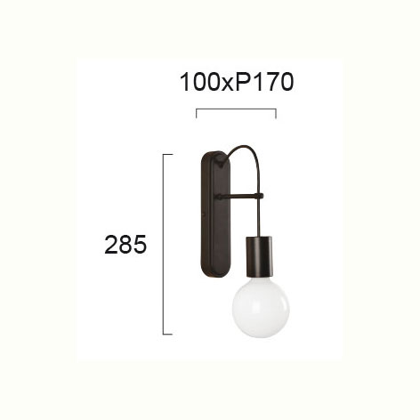 Απλίκα Τοίχου Viokef Gloria 4234100 Φωτιστικά Απλίκες Spitishop