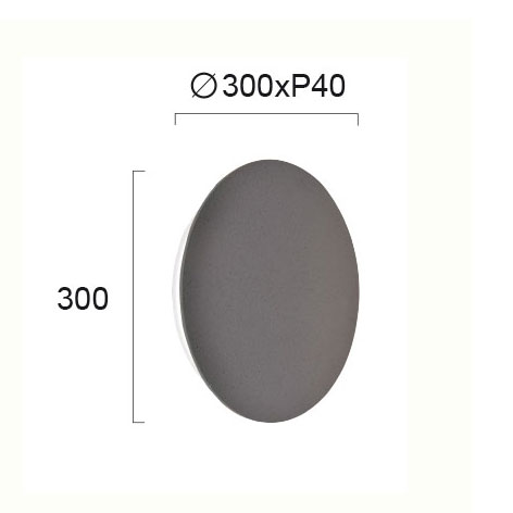 Απλίκα Τοίχου Led Viokef Kyklos Concrete 4193802 Φωτιστικά Απλίκες Spitishop