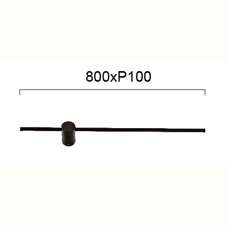 Απλίκα Τοίχου Led Viokef Leo Black 4271400 Φωτιστικά Απλίκες Spitishop