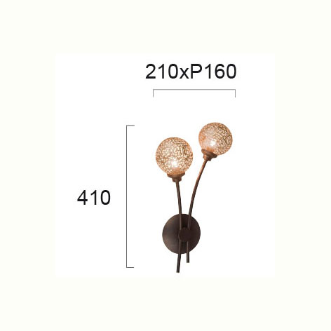 Απλίκα Τοίχου Viokef Sissy 4192700 Φωτιστικά Απλίκες Spitishop