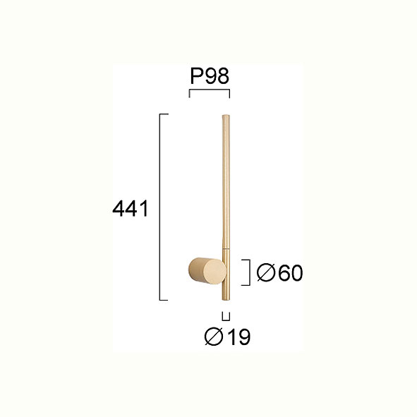 Απλίκα Τοίχου Led Viokef Novita Gold 4293001 Φωτιστικά Απλίκες Spitishop
