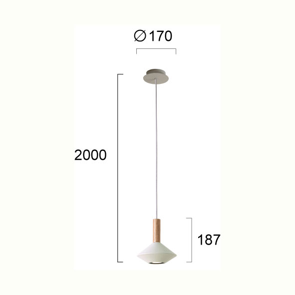 Φωτιστικό Οροφής Μονόφωτο Viokef Kona White 4235100 Φωτιστικά Κρεμαστά Spitishop