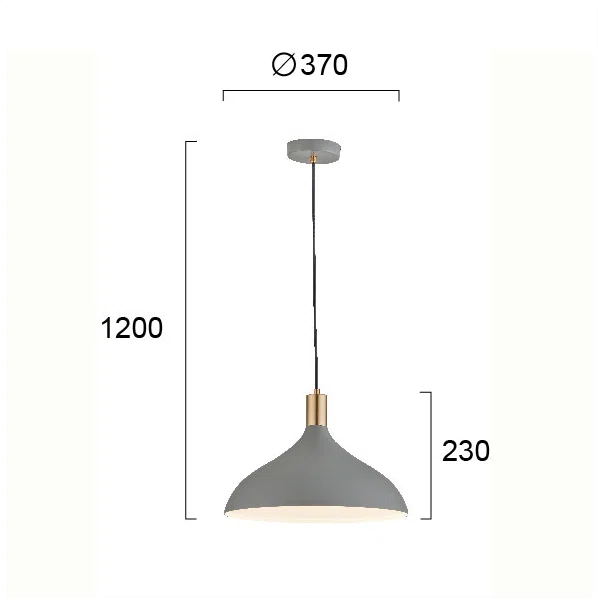 Φωτιστικό Οροφής Μονόφωτο Viokef Lamas Grey 4197401