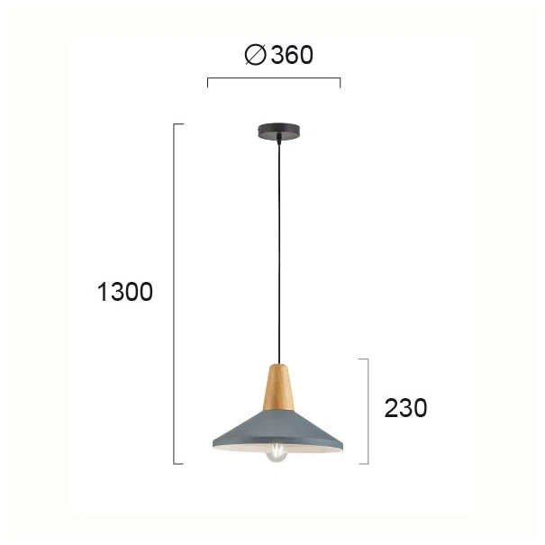 Φωτιστικό Οροφής Μονόφωτο Viokef Tom Grey 4165201