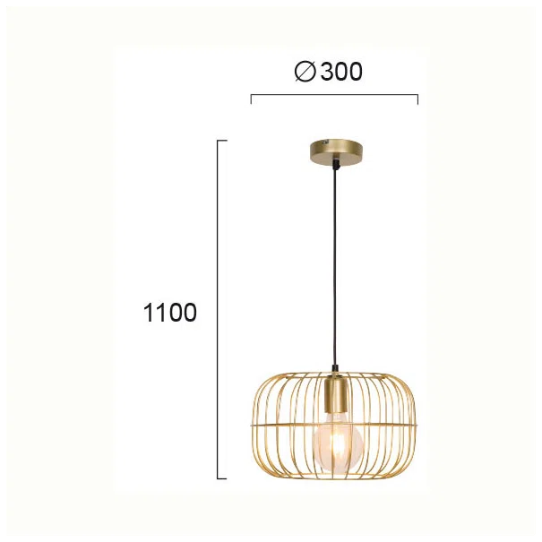 Φωτιστικό Οροφής Μονόφωτο Viokef Zenith Gold 4211301