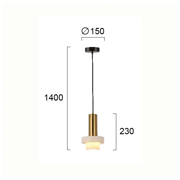 Φωτιστικό Οροφής Μονόφωτο Viokef Marble 4266000