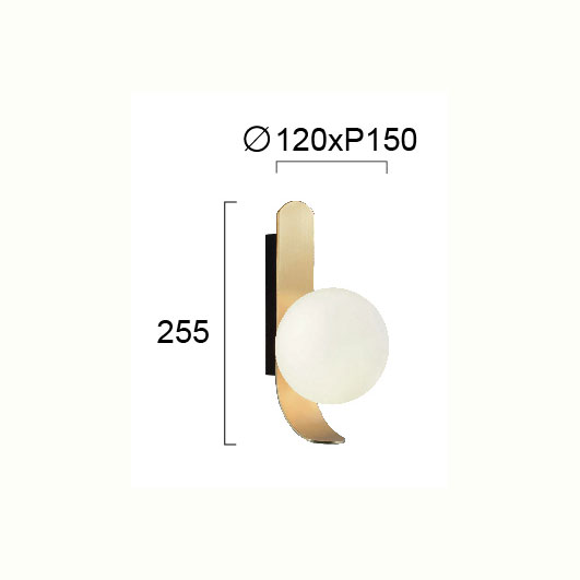 Απλίκα Τοίχου Viokef Polina Gold 4266201 Φωτιστικά Απλίκες Spitishop