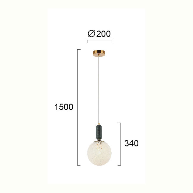 Φωτιστικό Οροφής Μονόφωτο Viokef Polly 4264100 Φωτιστικά Κρεμαστά Spitishop