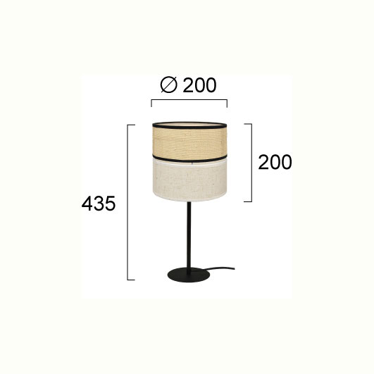 Πορτατίφ Viokef Andaman 4296700 Φωτιστικά Επιτραπέζια Spitishop