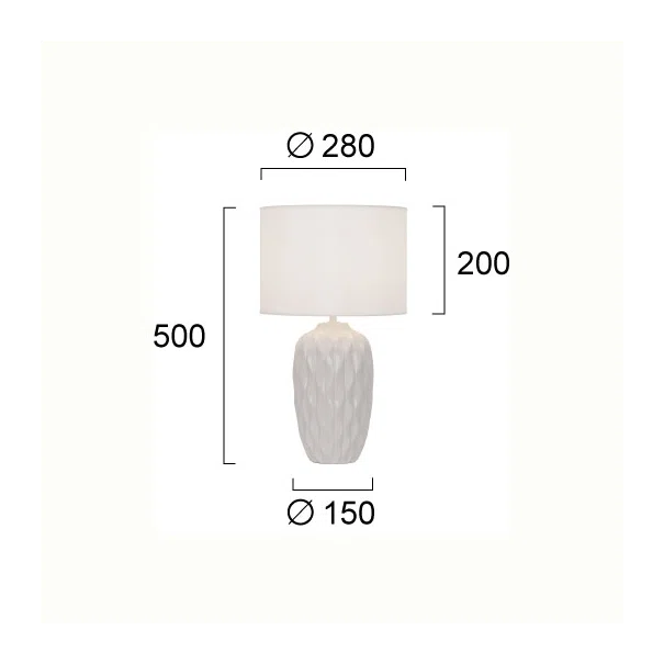 Πορτατίφ Viokef Pineapple White 4296100