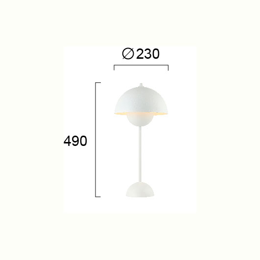 Πορτατίφ Viokef Tulip White 4283300 Φωτιστικά Επιτραπέζια Spitishop