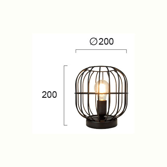 Πορτατίφ Viokef Zenith Black 4211400 Φωτιστικά Επιτραπέζια Spitishop