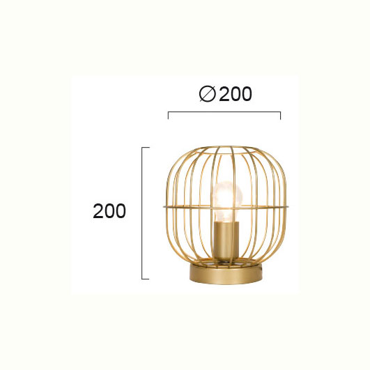Πορτατίφ Viokef Zenith Gold 4211401 Φωτιστικά Επιτραπέζια Spitishop