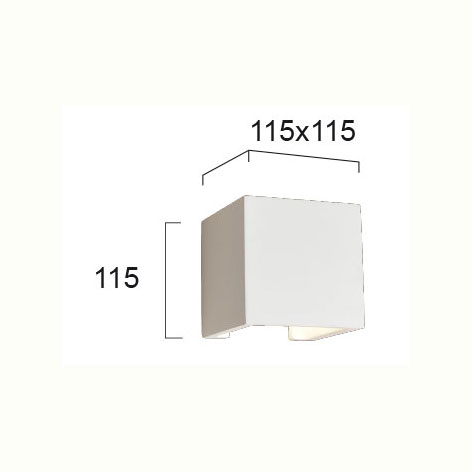 Απλίκα Τοίχου Viokef Cube 4096900 Φωτιστικά Απλίκες Spitishop