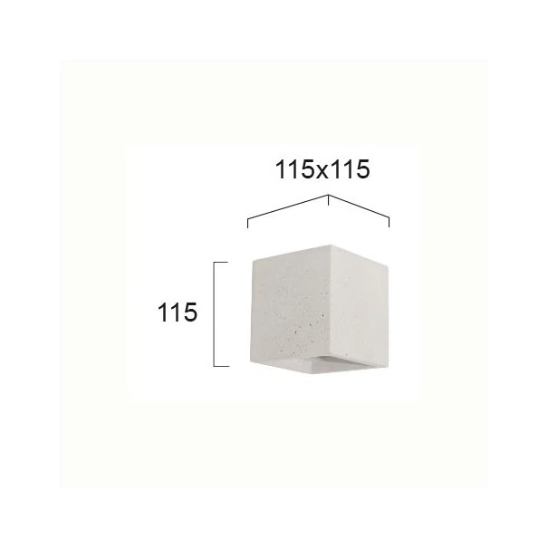Απλίκα Τοίχου Viokef Concrete White 4096902