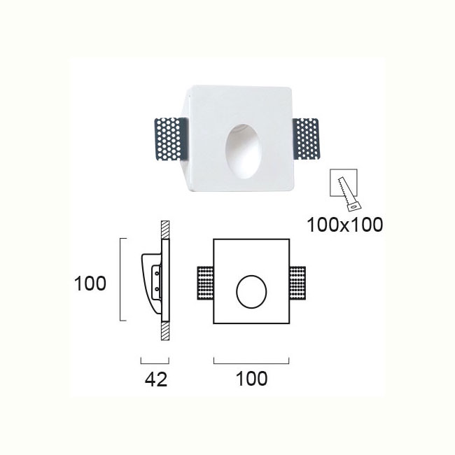 Απλίκα Τοίχου Led Χωνευτή Viokef Aster 4097200 Φωτιστικά Απλίκες Spitishop