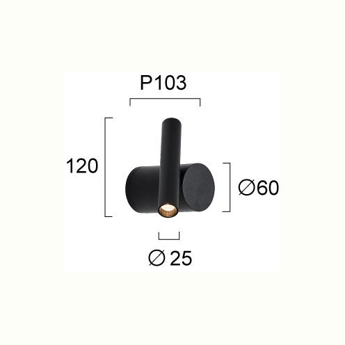 Σποτ Μονόφωτο Led Viokef Planet Black 4292900 Φωτιστικά Οροφής Κρεμαστά Spitishop
