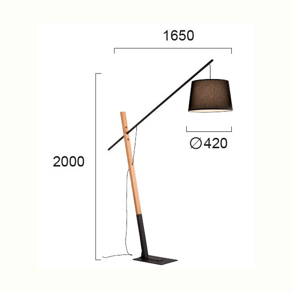 Φωτιστικό Δαπέδου Viokef Crane 4204100 Φωτιστικά Οροφής Κρεμαστά Spitishop