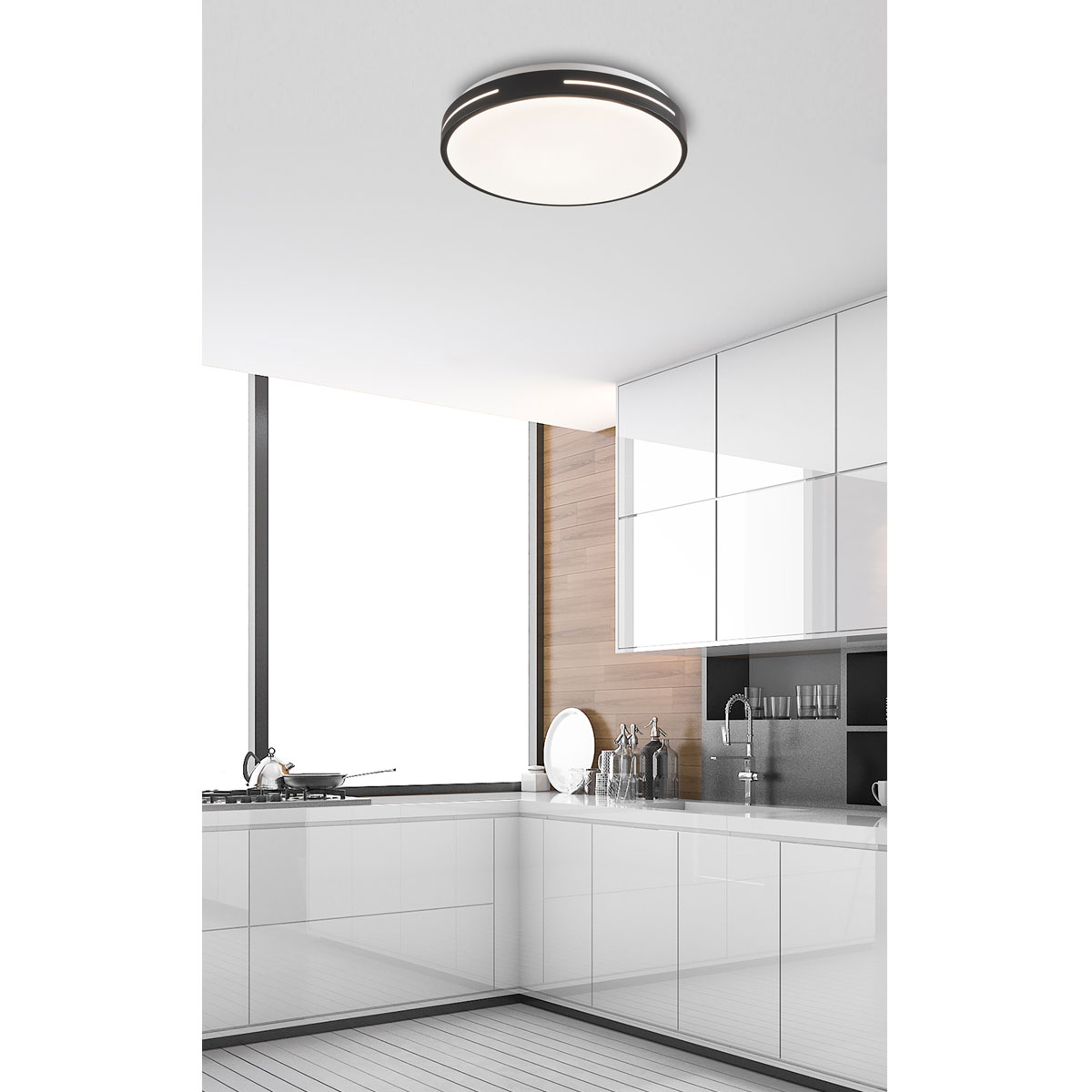 Φωτιστικό Πλαφονιέρα LED Viokef Alexia Black 4287701