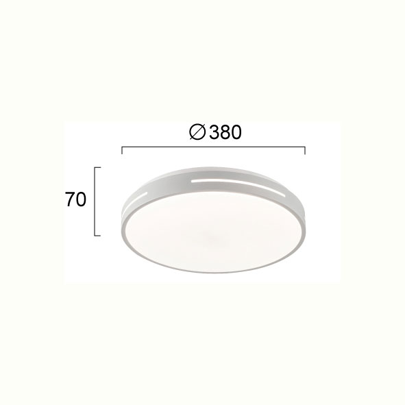 Φωτιστικό Πλαφονιέρα Led Viokef Alexia White 4287700 Φωτιστικά Οροφής Κρεμαστά Spitishop