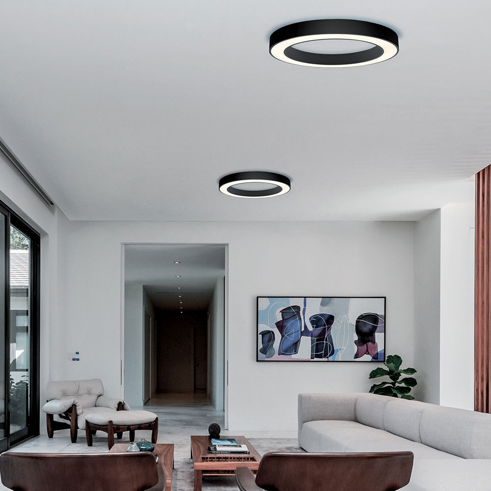 Φωτιστικό Πλαφονιέρα LED Viokef Apollo Black 4214101