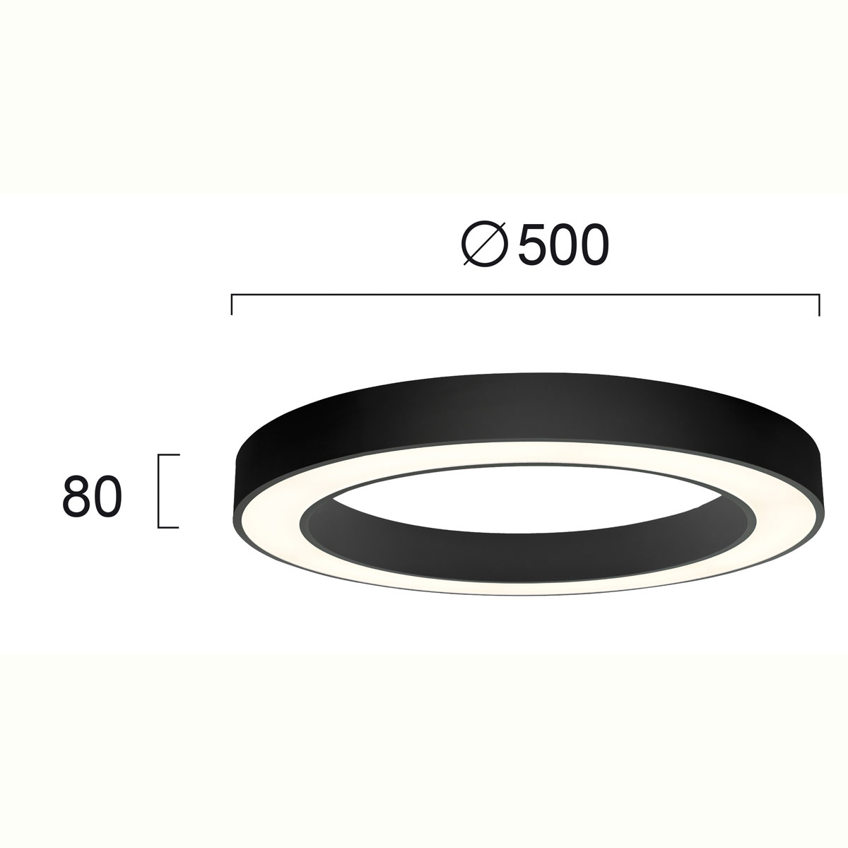 Φωτιστικό Πλαφονιέρα Led Viokef Apollo Black 4214101 Φωτιστικά Οροφής Κρεμαστά Spitishop