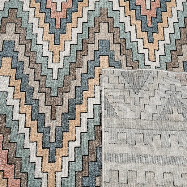 Χαλί All Season (160x230) Polcarpet Bohem Burano 9680A Cream Mavi