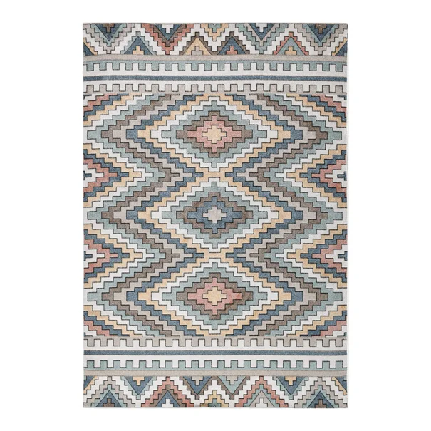 Χαλί All Season (160x230) Polcarpet Bohem Burano 9680A Cream Mavi