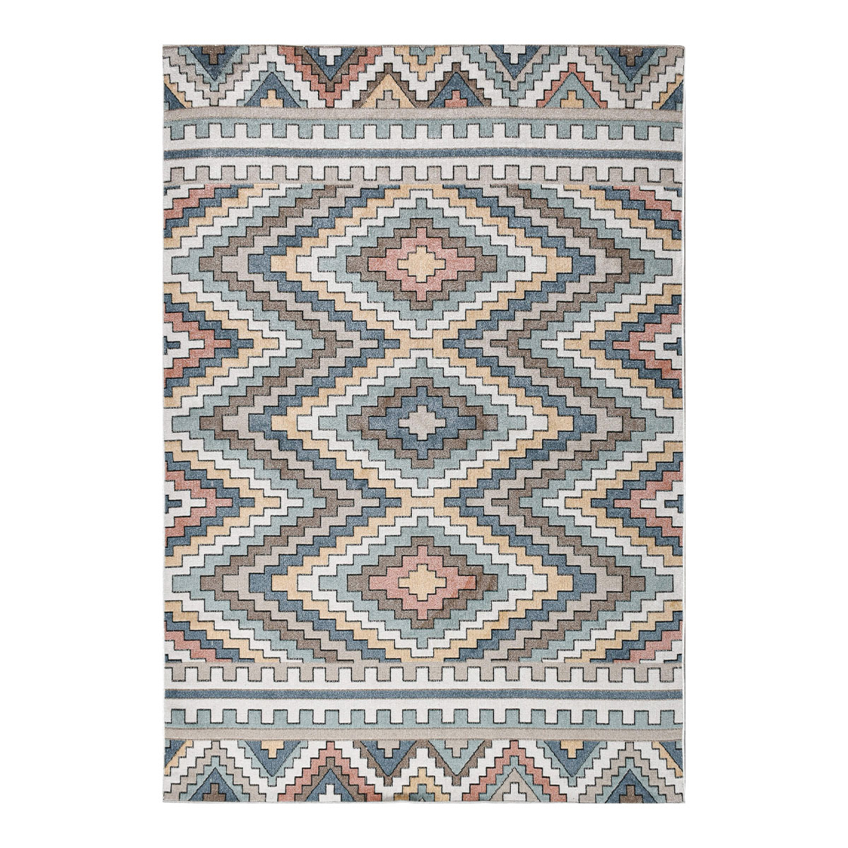 Χαλί All Season (200x280) Polcarpet Bohem Burano 9680A Cream Mavi
