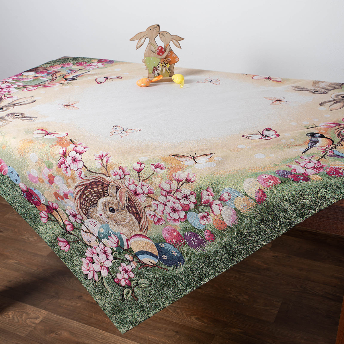 Πασχαλινό Τραπεζομάντηλο (140x180) Silk Fashion Garden Easter