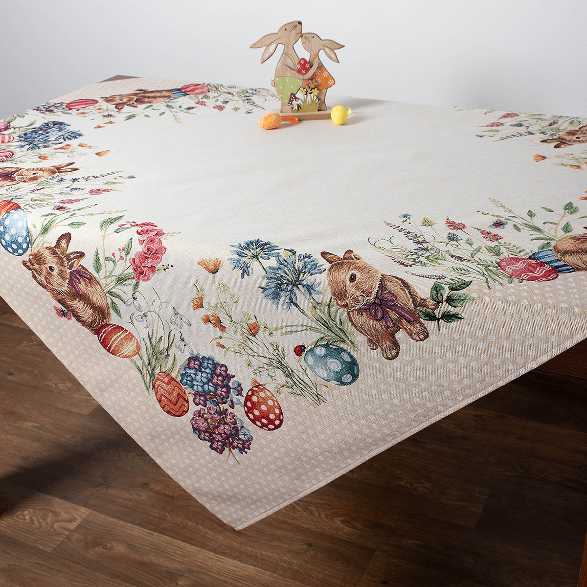 Πασχαλινό Τραπεζομάντηλο (140x180) Silk Fashion Easter Dots