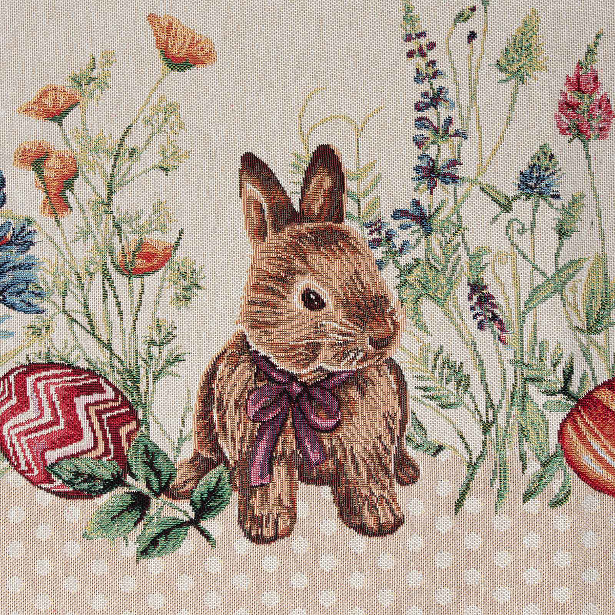 Πασχαλινό Τραπεζομάντηλο (140X180) Silk Fashion Easter Dots Πασχαλινά Είδη Τραπεζομάντηλα Spitishop