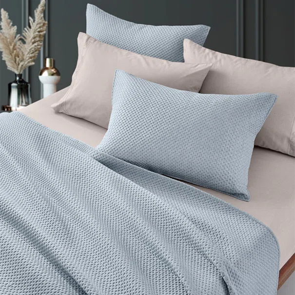 Κουβερλί King Size (250x240) + Διακοσμητική Μαξιλαροθήκη Guy Laroche Idol Blue