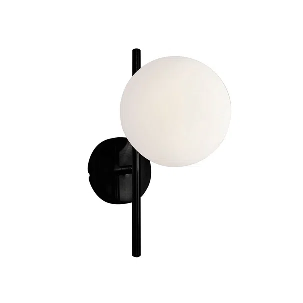 Απλίκα Τοίχου Viokef Floris Black 4260100