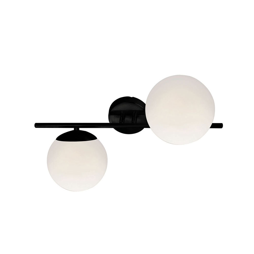 Απλίκα Τοίχου Viokef Floris Black 4260200