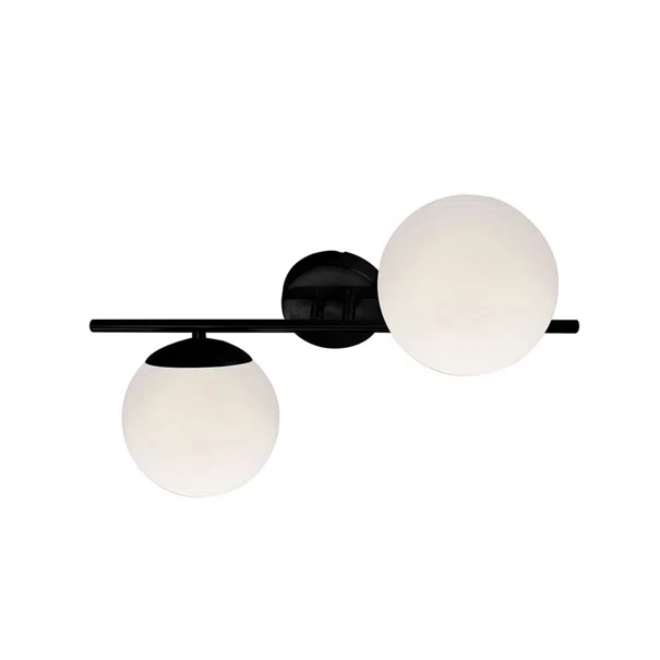 Απλίκα Τοίχου Viokef Floris Black 4260200