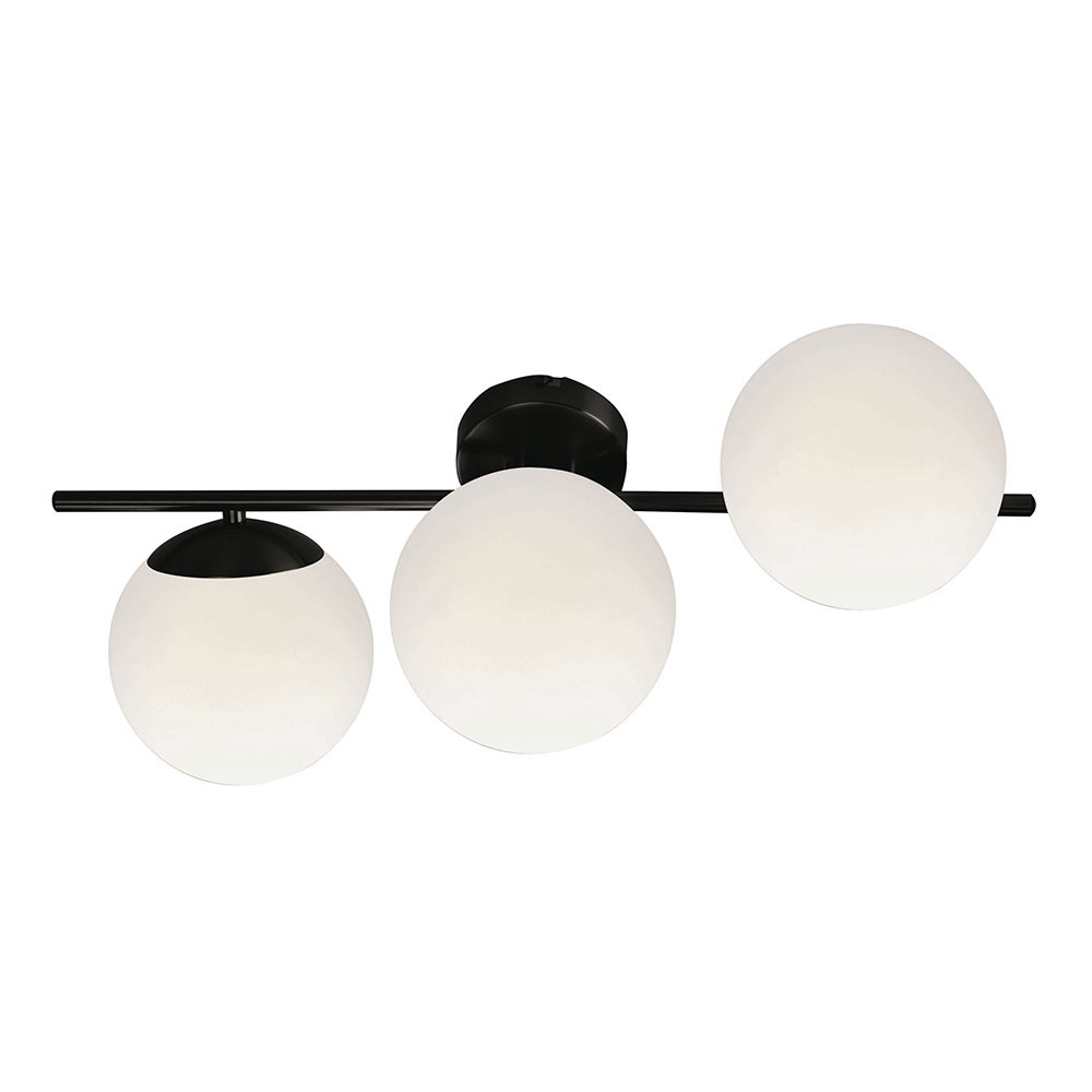 Απλίκα Τοίχου Viokef Floris Black 4260300
