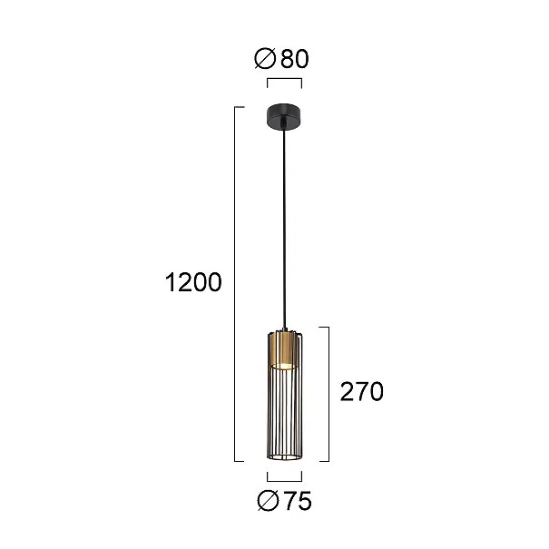 Φωτιστικό Οροφής Μονόφωτο Viokef Misi Gold 4311301