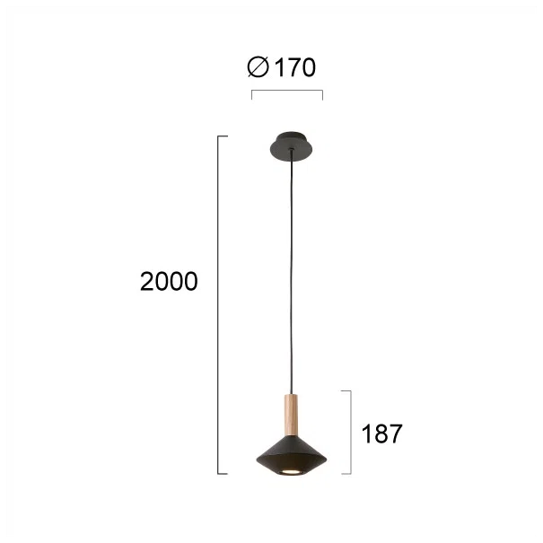 Φωτιστικό Οροφής Μονόφωτο Viokef Kona Black 4235101