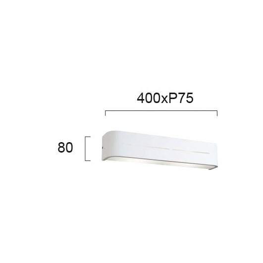 Απλίκα Τοίχου Viokef Terry White 4104100 Φωτιστικά Απλίκες Spitishop