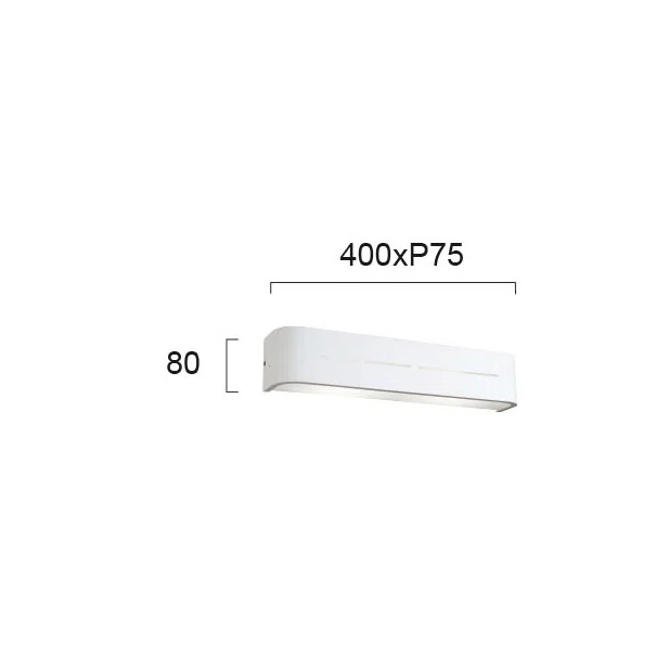 Απλίκα Τοίχου Viokef Terry White 4104100