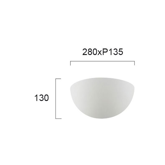 Απλίκα Τοίχου Viokef Closed Ceramic 4088400 Φωτιστικά Απλίκες Spitishop