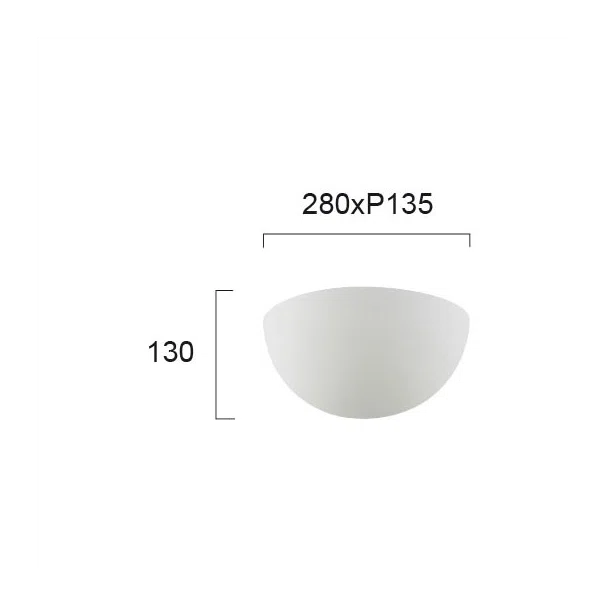 Απλίκα Τοίχου Viokef Closed Ceramic 4088400