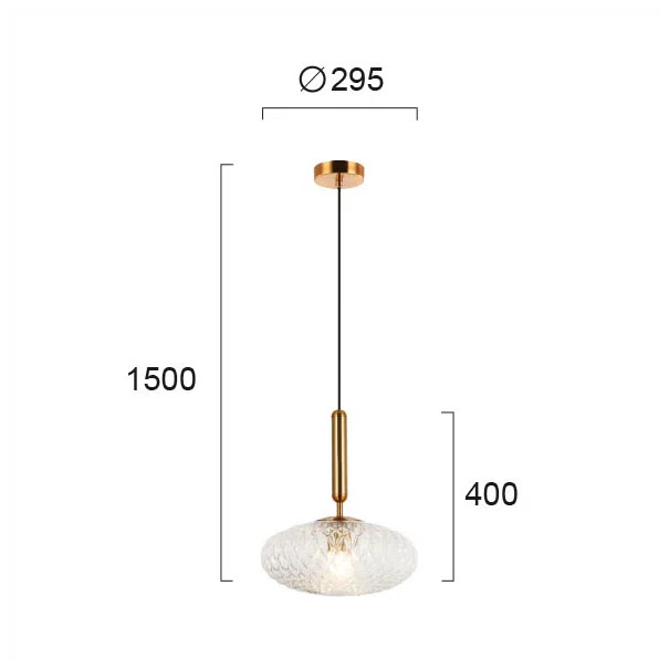 Φωτιστικό Οροφής Μονόφωτο Viokef Ester Transparent 4225600