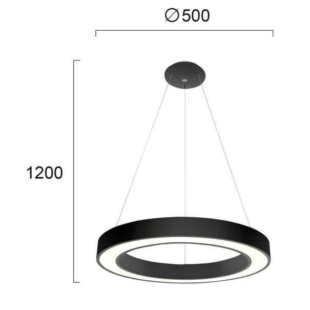 Φωτιστικό Οροφής LED Viokef Apollo Black 4214001